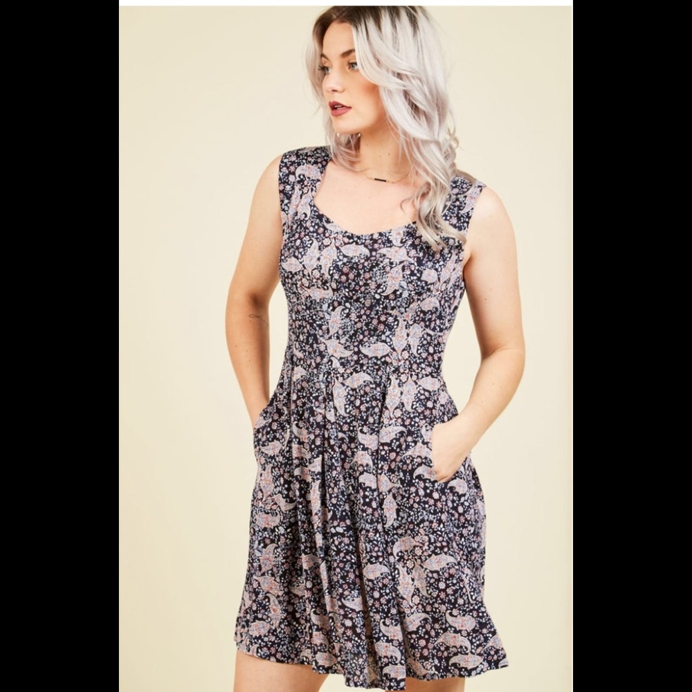 ModCloth Loveliness Floral Dress in Paisley in 1X